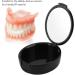 Denture Container | Easy to Clean Lightweight & Portable | Eco-Friendly Solution for the Elderly (Black) - Buy Online on SooperMarket.com