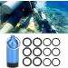 HERCHR Scuba Diving Tank Mini Key Ring - Blue Dive Kit with Valve and O-Rings - Buy Online on SooperMarket.com