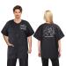 No lifting short-sleeved in-house care work clothes with continuous zipper XL size waterproof antistatic pet cosmetic coat men's and women's groomer uniforms for PET Shop