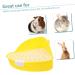 BELLIFFY Box Rabbit Toilet Ferret Litter Sand Bath for Hamsters Dwarf Hamster Toilet Bunny Potty Rat Plastic 25X19X10CM Yellow - Buy Online on SooperMarket.com