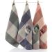 ECRISDOO 6pcs Plaid Dish Towels - Ultra Absorbent 12 x 12 Washcloth Towels for Kitchen, Bathroom, Hotel, Spa - Multi-Purpose Fingertip Towels & Face Cloths - Buy Online on SooperMarket.com