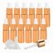 Tianzd 12 pieces 5 ml of empty chrome yellow drip bottle Pipette bottles with glass pipette 5ml glass bottle with a drip pipette with gold screw cap for perfume oils essential oils yellow 5 ml