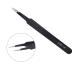 2Pcs Stainless Steel Tweezers Set for Eyelash and Nail Art - Straight and Curved Home Makeup Tool - Buy Online on SooperMarket.com