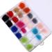 Nail Pom Ball 3D Detachable Nail Poms Charm Faux With Removable Base For Nail Art Design Nail Tip Decor Acrylic Nail Art Accessories Kit - Buy Online on SooperMarket.com