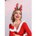 Unicra Christmas Headband Elk Deer Antlers Headband Animal Horns Headwear Hair Piece Halloween Hair Accessories for Christmas Red - Buy Online on SooperMarket.com