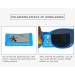 YAMEIZE Cute Anti Blue Light Glasses for Kids | Flexible Rubber Frame for Boys & Girls 3-10 - Blue Yellow Grey - Buy Online on SooperMarket.com