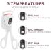 Heated Eyelash Curler - USB Rechargeable, Digital Display, 3 Temperature Settings - White - Buy Online on SooperMarket.com