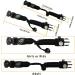 Daarcin 20-in-1 Survival Paracord Bracelet with Fire Starter, Compass, Whistle - Waterproof SOS Light, Adjustable - Ultimate Tactical Gear Set for Outdoor Adventures - 2pcs Black Upgraded - Gift for Kids & Men - Buy Online on SooperMarket.com