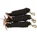 Set of 3 Green 9-Foot Nylon Lead Ropes with Leather Popper - Buy Online on SooperMarket.com