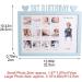 First Year Photo Moment Frames Diy 0-12 Month Picture Display Plastic Collage Frame Memory Gift Blue - Buy Online on SooperMarket.com