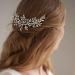 Bride Wedding Hair Comb Hair Accessories with Crystal Bridal Side Combs Headpiece for Women and Girls Bridal Headpiece - Buy Online on SooperMarket.com