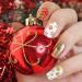 1500+ Christmas Nail Art Stickers - Self-Adhesive Santa, Snowflakes & More | 12 Large Sheets for Festive Nail Designs - Buy Online on SooperMarket.com