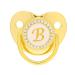 Golden Baby Pacifier with Clip | Curved Design Silicone Bling Clips for 6-18 Months | Stylish Soothing Accessory for Girls - Buy Online on SooperMarket.com