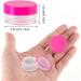 20 Piece Small Jaws Travel Jar Set - Clear Cosmetic Containers with Screw Lids (5ml 10 Colors) | Perfect for Lotion Creams & Travel - Buy Online on SooperMarket.com