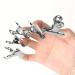 Nail Extension Clips - 5pcs Stainless Steel Silver C Curve Nail Art Accessories for Perfect Extensions - Buy Online on SooperMarket.com