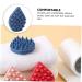 Silicone Shampoo Comb & Scrubber Massager | Scalp & Body Brush for Baby Shower | Dark Blue | 1pc - Buy Online on SooperMarket.com