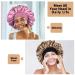 3PCS Extra Large Satin Bonnets for Sleeping - Hair Bonnets for Black Women - Braids Curly Hair - C-black, Rose Gold, Leopard - Buy Online on SooperMarket.com