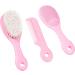 BRADYS HOUSE 3 Piece Baby Hair Brush and Comb Set - Pink for Newborns and Toddlers - Buy Online on SooperMarket.com