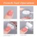 4-Piece Nail Art Stamper Kit | Silicone Clear Stamps & Scraper | DIY Manicure Tools for French Nail Design - Buy Online on SooperMarket.com