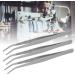 Curved Stainless Steel Overlocker Machine Tweezers - 5Pcs Sewing Accessories - Buy Online on SooperMarket.com