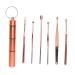 FOMIYES 1 Set Ear-Picker Suit Metal Spatula Cleaning Supplies Kit Ear Cleaning Tools Multitools Limpiador De Oidos Ear Pick Cleaners Portable Ear Wax Pickers Stainless Steel Ear Spoons LED