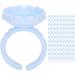 Eyelash Extension Glue Ring Cup 1.5cm / 0.6in Stable Wearing Easy To Wear Eyelash Glue Ring Cup Strong Flexibility for Professional Use(A pack of 100 blue) - Buy Online on SooperMarket.com