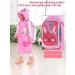 QTECLOR Kids Raincoat Jacket - Cartoon Rain Poncho for Ages 6-13 with School Bag Cover - Buy Online on SooperMarket.com
