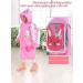 QTECLOR Kids Raincoat Jacket Age 6-13 | Cartoon Rain Poncho with School Bag Cover - Buy Online on SooperMarket.com