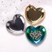 Bodhi2000 Stainless Steel Heart-Shaped Nail Art Palette - 1 Piece Color Mixing Tool for Manicure & Cosmetics - Buy Online on SooperMarket.com