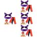 Healifty 8Pcs Blindfold Mask Satin Eye Mask Sleep Mask Soft Blindfold for Play Adult Blindfold for Meditation Couples Lovers