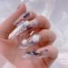 Flower Nail Art Glitters DIY 3D White Floral Nail Stud Sequins for Salon Gift Flower Nail Glitters - Buy Online on SooperMarket.com