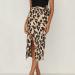 Sanahy Women's Boho Leopard High Low Split Skirt - M Brown - Buy Online on SooperMarket.com
