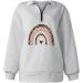 Women's Casual Autism Awareness 1/4 Zip Sweatshirt - White, Large - Buy Online on SooperMarket.com