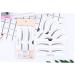 Didiseaon 2 Eyebrow Template with Strap Beauty Eyebrow Makeup Tools Eyebrow Stickers Portable A607 Card - Buy Online on SooperMarket.com