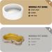 Small Ceramic Reptile Food Dish Bowl & Water Dish Set - 2 Pack | Ideal for Lizards, Geckos, Bearded Dragons, Chameleons, Hermit Crabs | Anti-Escape Design for Mealworms, Crickets, Superworms | 2.75in White - Buy Online on SooperMarket.com