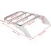 KIMISS Rear Luggage Rack for VT750 C2 (1997-2003) - Chrome Silver Sissy Bar | International Shipping Available - Buy Online on SooperMarket.com