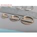 CrocSee 1 inch Metal D Ring Pack of 100 - Non Welded Nickel Plated - Large Size - Buy Online on SooperMarket.com