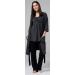 Happy Mama Maternity Nursing 3 Piece Nightwear Set - Graphite Melange & Black - Buy Online on SooperMarket.com