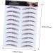 Gogogmee Hair-like Eyebrows 4pcs Eyebrow Stickers Tool Stickers Eyebrow Transfers Stickers Water Transfer Eyebrow Sticker 6d 21x15cm Brown - Buy Online on SooperMarket.com