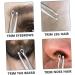 Buy NOLITOY Nose Hair Remover & Mustache Trimmer - Portable Stainless Steel Clippers 9.8x2.9cm Yellow - Fast International Shipping - Buy Online on SooperMarket.com
