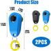 Dog Training Clickers Finger Loop 2 PCS Reinforces Positive Behaviour Train Clicker Aid Tool Professional Effective Trainer Tools Comfortable Grip Suitable for Dogs Puppies Cats Pets Black and Blue - Buy Online on SooperMarket.com
