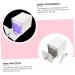 ABOOFAN Nail Polish Storage Para U as Nail Art Tool Nail Tools for Nail Art Nail Nail Organizer Manicure Tools Female White Electric Nail Dust-proof Acrylic 12x8.5cm White - Buy Online on SooperMarket.com