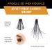 Ardell 3D Short Black False Lashes x4 Packs - Natural Looking Individuals - Buy Online on SooperMarket.com