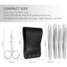 Professional Precision Tweezers for Women - 5 Pack Silver Set for Ingrown Hair, Eyebrows, Plucking, and Facial Hair Removal - Buy Online on SooperMarket.com