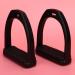 Doact Iron Stirrups for Adolescents & Adults - Secure Black Rubber & Plastic Dressage Stirrups | Medium 13 | Perfect for Children & Horses - Buy Online on SooperMarket.com