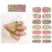 SIUSIO 112pcs Gradient Glitter Nail Wraps with Crystal Glass Nail File - Nail Polish Strips for Women and Girls in Gray - Buy Online on SooperMarket.com