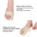 Bunion Corrector Sleeve Set - Toe Straightener with Gel Separator & Adjustable Pads for Pain Relief - Size Medium - Buy Online on SooperMarket.com