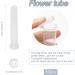 Anjmd 50pcs Floral Water Tubes with Silicone Cap - Ideal for Bouquets and Floral Arrangements (4.3inch) - Buy Online on SooperMarket.com
