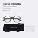 ZENOTTIC Blue Light Blocking Glasses - Hexagonal Frames for Men & Women | Anti Blue Ray Computer Glasses - Black 2.5x - Buy Online on SooperMarket.com