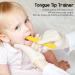 Children's Tip Trainer - Ergonomic Tongue Muscle Device for Language Development | Portable & Safe Yellow Resin - Buy Online on SooperMarket.com